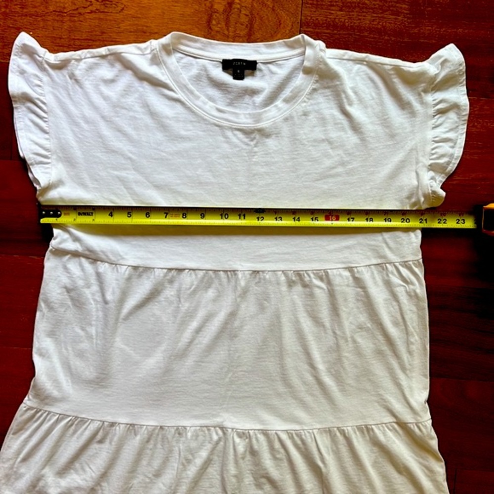 JCREW-Knit Broken-in Jersey Tiered Mini Dress - Picture 9 of 11